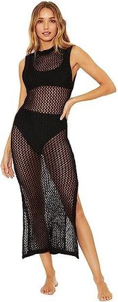 Beach Riot Holly Dress Cover-Up Womens Swimwear Black : SM, Cotton/Crochet