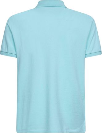 Polo Ralph Lauren Mens New Aqua Mesh Polo Shirt Light Blue Cotton T-shirts And Polos