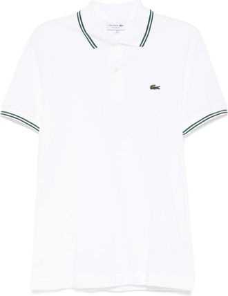 Lacoste Off-White Polo Shirt met Accent - Heren - Polos - Wit - S - Tops