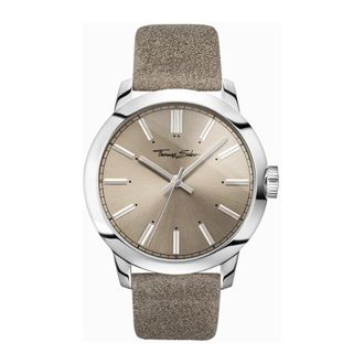 Thomas Sabo Thomas Sabo - Rebel at Heart Chronograaf - Heren - Accessoires - Grijs - Maat: ONE Size Leer