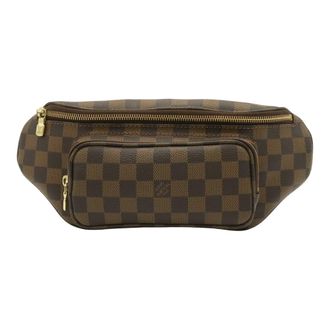 Louis Vuitton Brown Pvc Coated Canvas Fanny Pack Sling Bag (Pre-Owned)