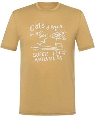 super.natural Cote DAzur Tee Merinoshirt f&uuml;r Herren | beige