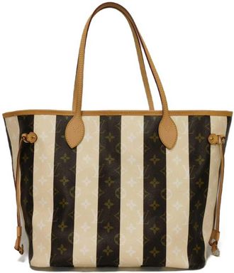 Louis Vuitton Beige Brown Marron Monogram Monogram Rayures Leather Tote Bag (Pre-Owned)