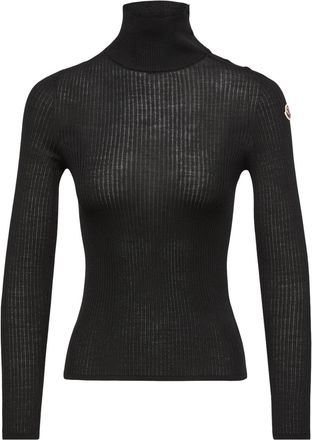Moncler Moncler Textured Wool Sweater, Women, Black, Size: Xl