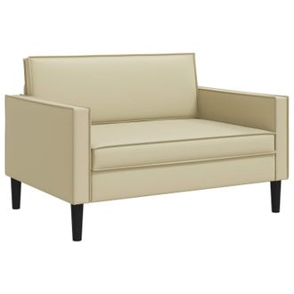 vidaXL Sill&oacute;n Xxl Crema Cuero Sint&eacute;tico Vidaxl