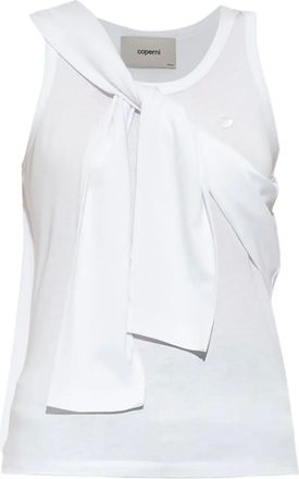 Coperni Top con nodo - Bianco