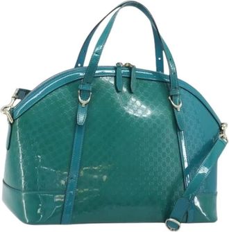 Gucci Pre-owned Handbags, female, Green, Size: ONE SIZE Pre-owned Micro Small GG Canvas Hand Bag
