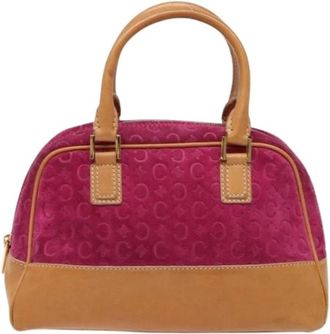 Celine Pre-owned Suede Handbag - Dames - Vintage Handtas - Paars - ONE Size - Su&egrave;de - Vintage