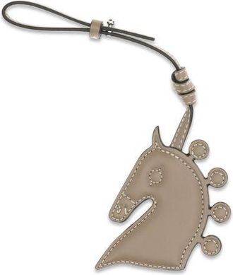 Max Mara Womens Brown Calf Leather Bos Taurus Keychain Accessory