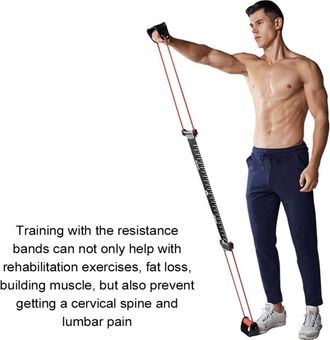 Trade Shop Trade Shop - Attrezzo Per Esercizi Con Elastico Push-up Multifunzionale Allenamento Braccia
