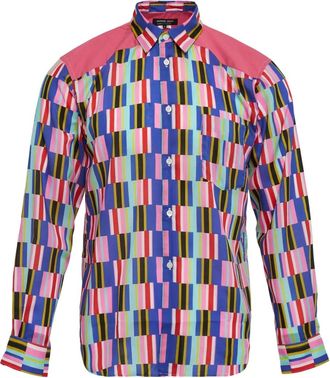 Comme Des Garçons Camicia a righe - Rosa