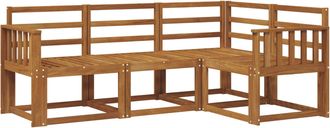 vidaXL Conjunto De Sof&aacute;s De Exterior 4 Uds. Natural Vidaxl