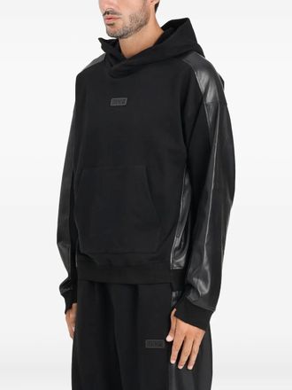 Versace Jeans Couture Felpa con logo e cappuccio - Nero