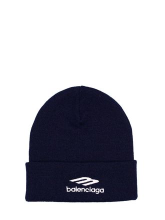 Black balenciaga beanie sales