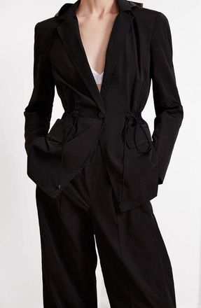 Caalo Water Resistant Travel Blazer in Black at Nordstrom, Size X-Small