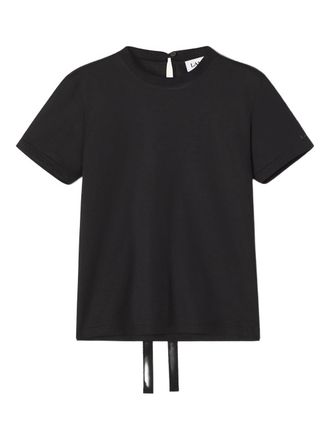 Lanvin Black Knot Detail Cotton T-Shirt