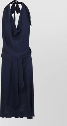 Nouvelle/Silk95Five silk backless midi dress