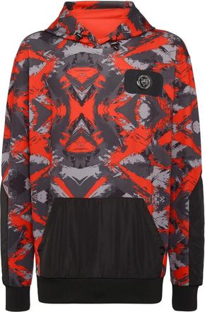 Plein Sport Hooded Sweatshirt - Heren - Sportshirts - Veelkleurig - L - Polyester - Fitness