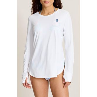 Tommy Bahama Tropical Rashguard in White at Nordstrom, Size X-Small