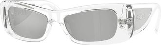Versace Stijlvolle zonnebril met kleurrijke lenzen - Dames - Zonnebrillen - Wit - 54 MM - Accessoires
