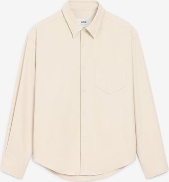 Ami Baumwoll-Oxford-Hemd mit Brusttasche