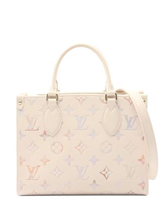 Louis Vuitton 2021 monogram empreinte leather tote bag - women - Leather - One Size - Neutrals