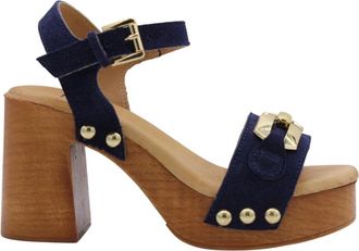 &Egrave; Mia Broome Sandal - Dames - Sandalen met hakken - Blauw - 37 EU - Schoenen