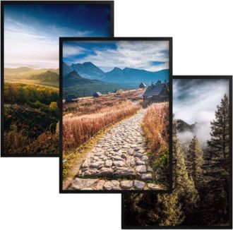 OEM P&oacute;steres Con Marcos Negros, Cuadros De Pared, Decoraci&oacute;n De Pared Para Sala De Estar, Oficina