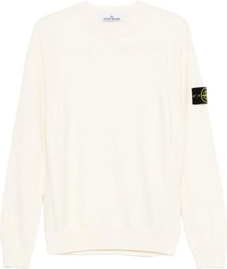 Stone Island Logo-patch Crew-neck Sweater
