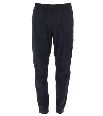 Stone Island Navy Blue Cargo Trousers