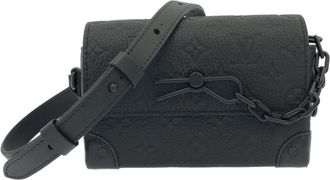 Louis Vuitton Taurillon Black Leather Shoulder Bag (Pre-Owned)