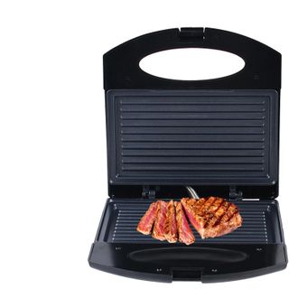 OEM Parrilla El&eacute;ctrica, Calentamiento Por Ambos Lados, Dise&ntilde;o F&aacute;cil De Usar, Color Negro