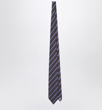 Frankie Shop Lene striped tie in brown