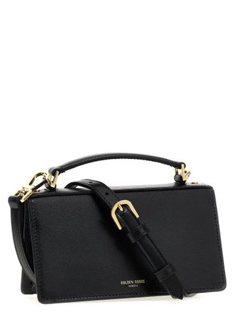 Golden Goose Womens Top Handle Bag Black Cow Leather
