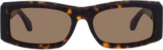 Ferragamo Brown Rectangular Mens Sunglasses SF2012S 242 57