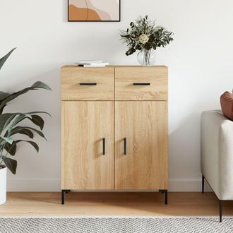 vidaXL Aparador De Madera De Ingenier&iacute;a Roble Sonoma 69,5x34x90 Cm Vidaxl