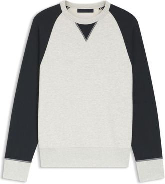 BOSS BY BECKHAM cotton sweater with color-blocking