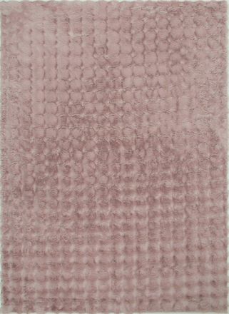 Nazar Rugs Alfombra suave rosa aspecto burbujas - 120x160