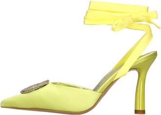Emanuelle Vee Met Hak Groen - Dames - Pumps - Groen - 40 EU - Leer - Schoenen