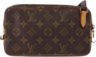 Louis Vuitton Pre-owned Cross Body Bags, female, Brown, Size: ONE SIZE Pre-owned Vintage Canvas Crossbody Bag
