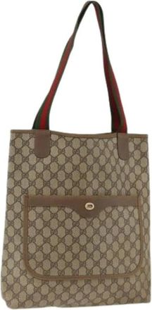 Gucci Pre-owned Tote Bags, female, Beige, Size: ONE SIZE Pre-owned Vintage Tote Bag