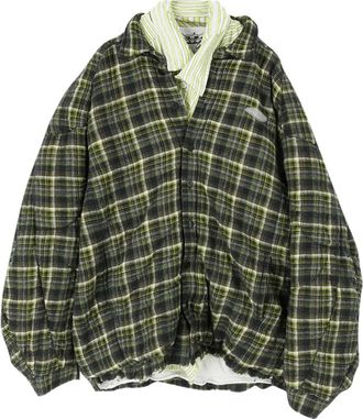 Natasha Zinko Shirtjack met logopatch - Groen