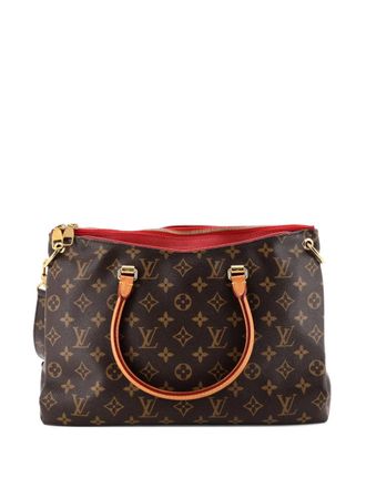 Louis Vuitton Pallas Tote Monogram Canvas with Leather shoulder bag - Brown