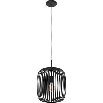 Loops Sleek Black LED Pendant Ceiling Light - Design for Stylish Indoor