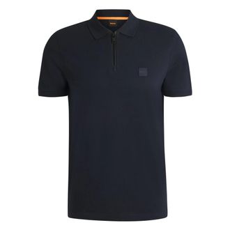 HUGO BOSS Tops, Heren, Blauw, 2Xl, Orange-Polo