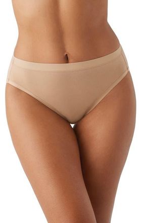 Wacoal Understated Cotton Blend High Leg Briefs in Praline at Nordstrom, Size Xx-Large
