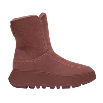 FitFlop Fit Flop Dames F-Mode Su&egrave;de Flatform Winterlaarzen (Bruin)