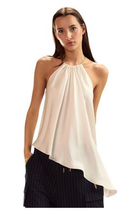 Cynthia Rowley Talita Silk Blouse in White at Nordstrom, Size Large