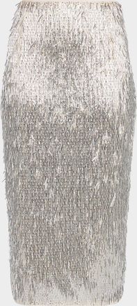 Aknvas Tao Embellished Pencil Skirt