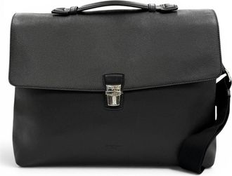 Dolce & Gabbana Black Leather Briefcase (Pre-Owned)